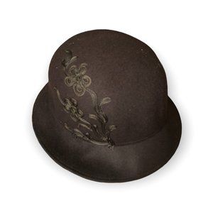 Brown 100% wool Hat